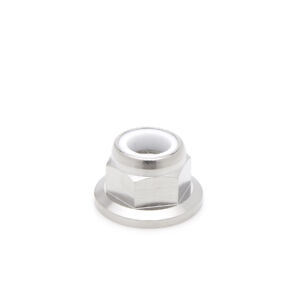 M10 x 1.25mm Titanium Flanged Locking Nut
