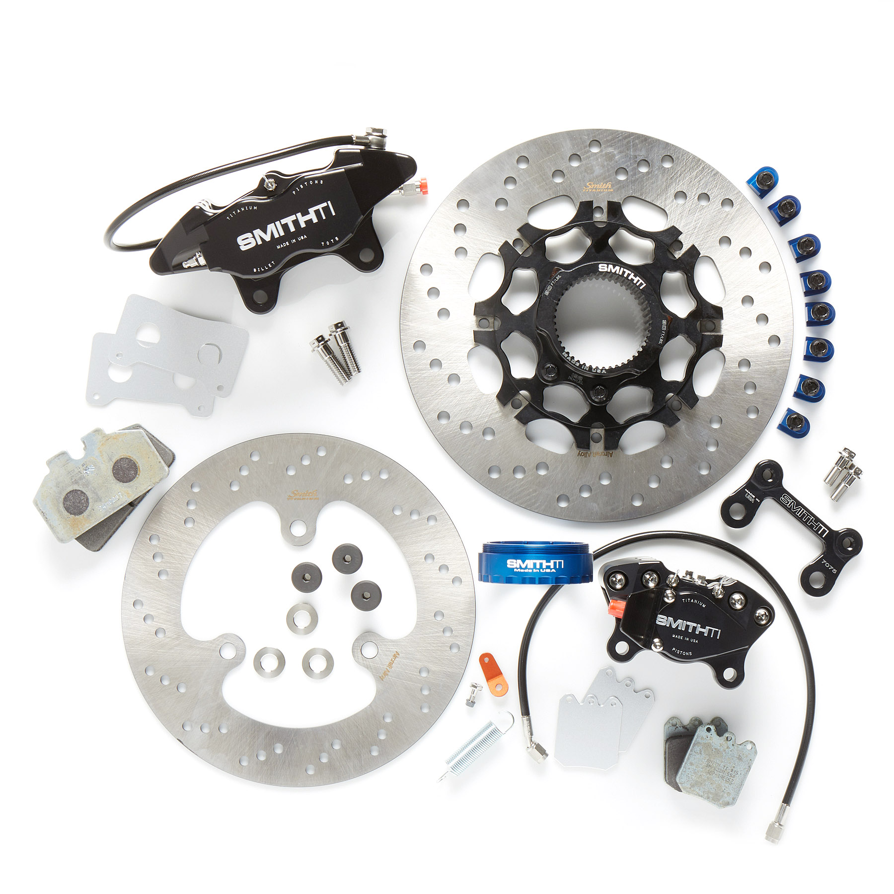 Sprint Car Aircraft Alloy Steel Complete Brake System with Smith Titanium Calipers