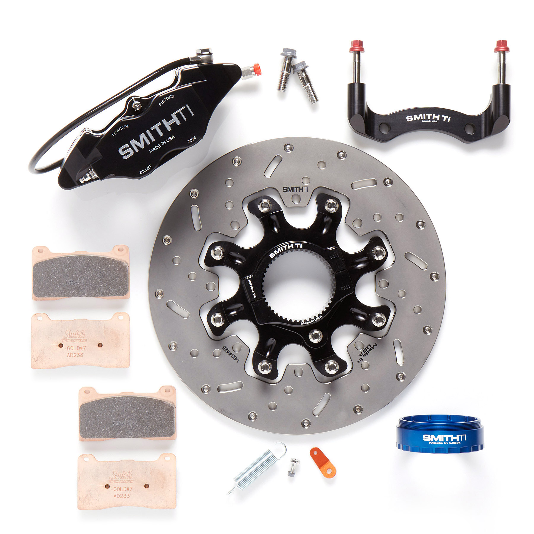 Sprint Car Titanium Inboard Brake System with Smith Ti Radial Mount