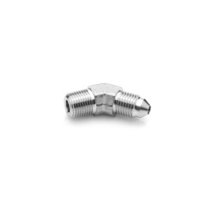 Stainless Steel -03 AN to 1/8" Pipe Male 45 Degree Fitting