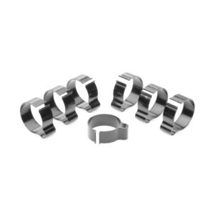 Black Brake Line Clip Kit of 7